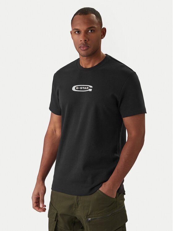 G-STAR Raw Тишърт Old Skool D25967-C812 Черен Regular Fit