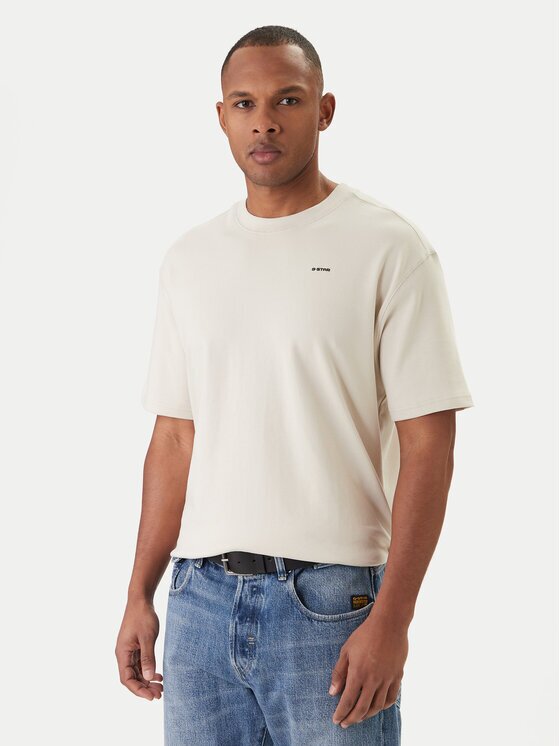 G-STAR Raw Тишърт Rib D28699-C812 Бял Relaxed Fit