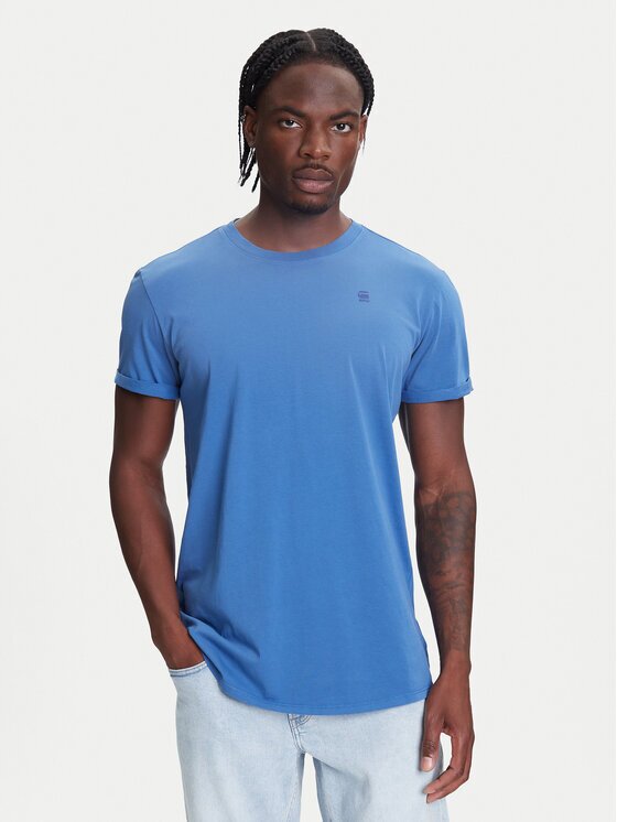 G-STAR Raw Тишърт Text Back D25971-2653 Син Relaxed Fit
