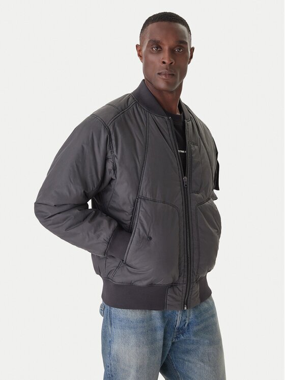G-STAR Raw Яке бомбър GA-1 D26882-E063 Сив Regular Fit