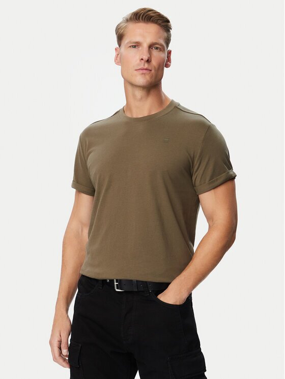 G-STAR Тишърт D16396-B353 Каки Regular Fit
