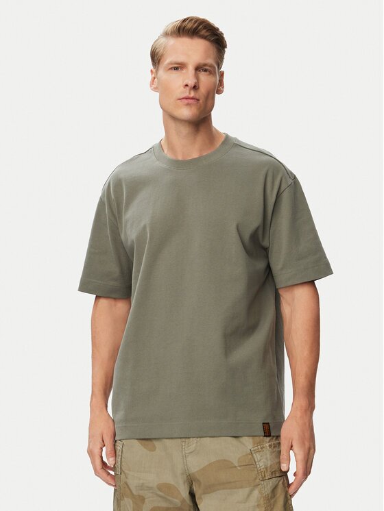 G-STAR Тишърт GS-01 D29291-D709 Тъмносив Relaxed Fit