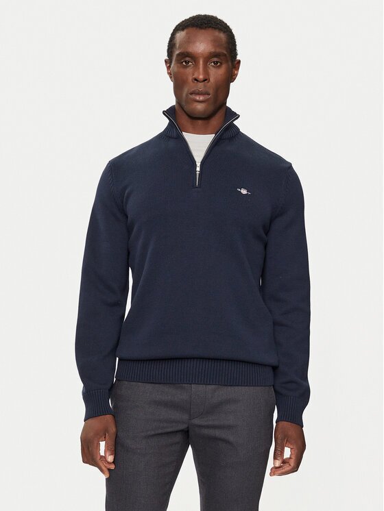Gant Пуловер Casual Cotton Half Zip 8030170 Regular Fit