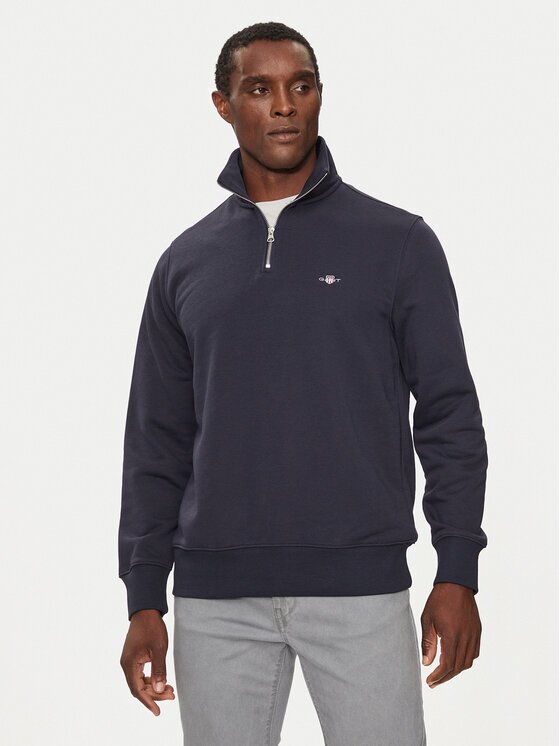 Gant Суитшърт Reg Shield Half Zip Sweat 2008005 Regular Fit