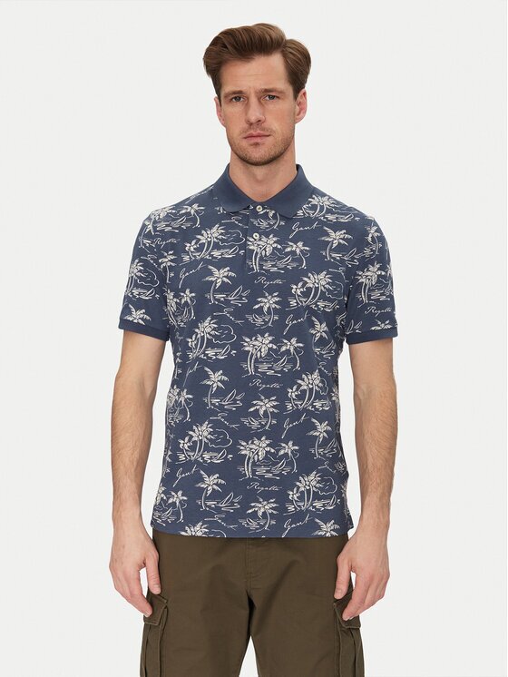 Gant Тениска с яка и копчета 2014058 Regular Fit
