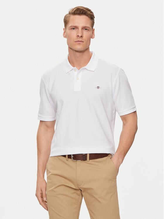 Gant Тениска с яка и копчета Shield 2210 Regular Fit