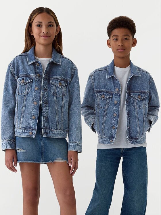 GAP Дънково яке 523213-00 Син Regular Fit