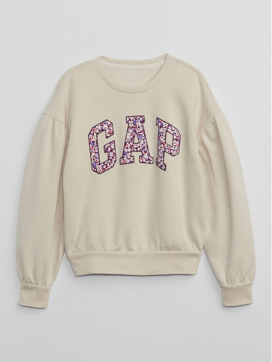 GAP Суитшърт 773157-02 Екрю Regular Fit