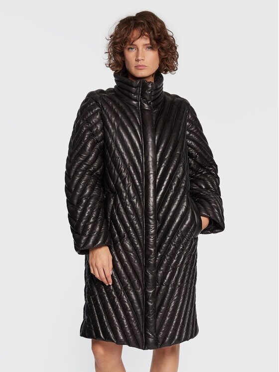 Gestuz Кожено яке Rosella 10906522 Relaxed Fit