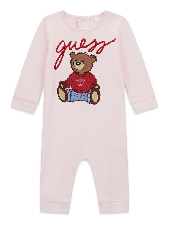 GUESS Бебешки гащеризон без стъпала H6RW01 KA6W4 Светлосиньо