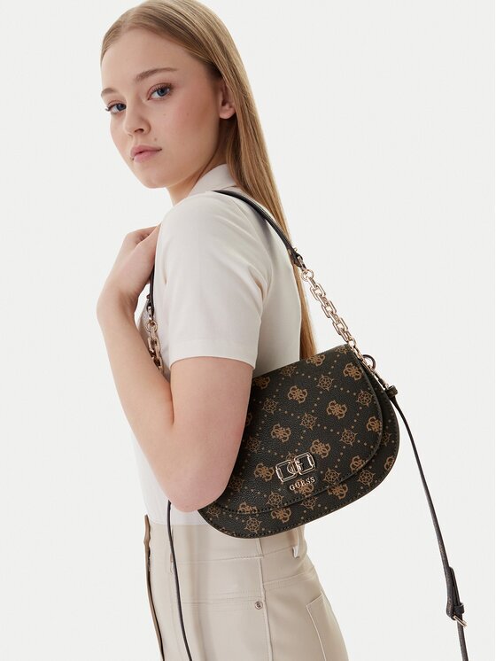 GUESS Дамска чанта Emelie Logo HWGP99 28200