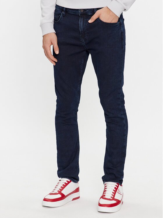 GUESS Дънки M4RA27 D58P1 Тъмносин Super Skinny Fit