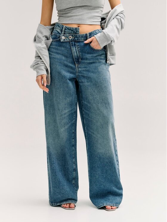 GUESS Дънки W6YAJP D1358 Син Wide Leg