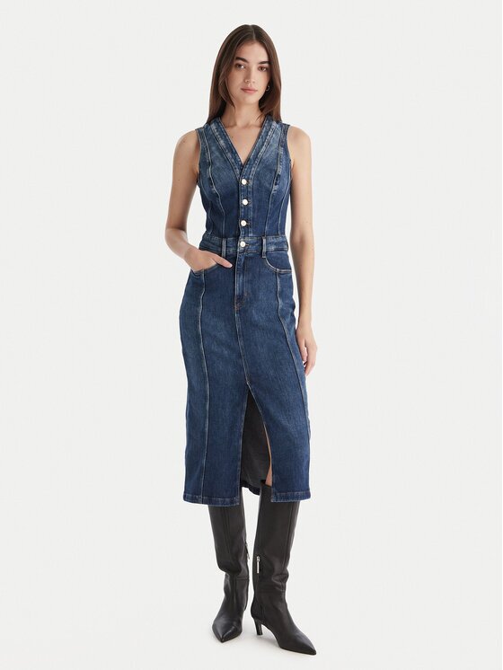 GUESS Дънкова рокля W5BK40 D0615 Regular Fit