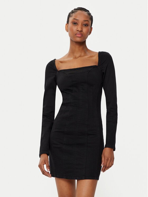 GUESS Дънкова рокля W5RK84 D4PZ0 Regular Fit
