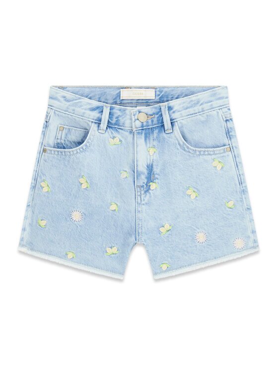 GUESS Дънкови шорти J6GD35 D45E0 Светлосиньо Regular Fit