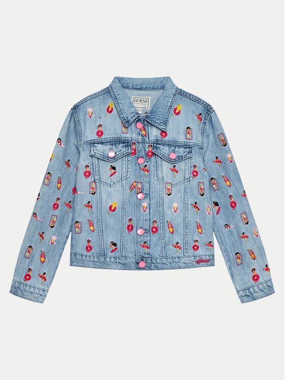 GUESS Дънково яке J4GL03 D45E0 Regular Fit