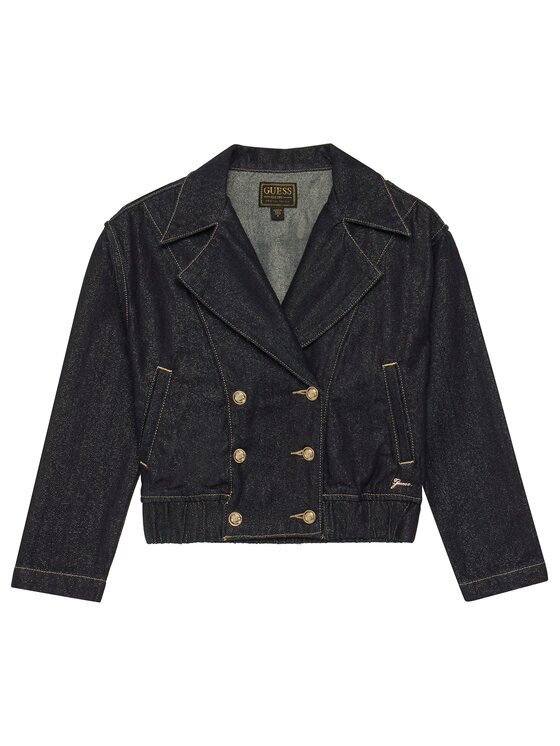 GUESS Дънково яке J6RL07 D5D90 Regular Fit