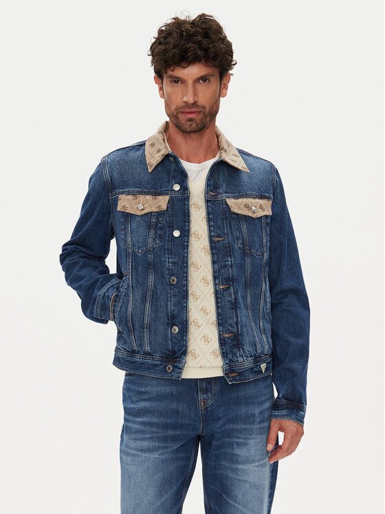 GUESS Дънково яке M5YXN1 D5KT3 Regular Fit
