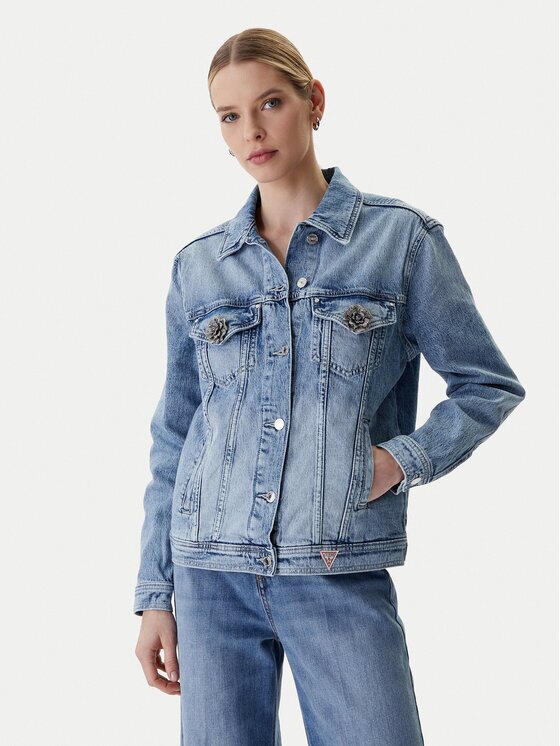 GUESS Дънково яке W6RN73 D6833 Regular Fit