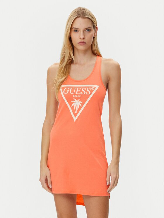 GUESS Лятна рокля Logo E3GP03 JA914 Regular Fit
