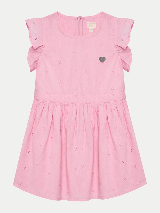 GUESS Ежедневна рокля K5GK12 WH710 Regular Fit