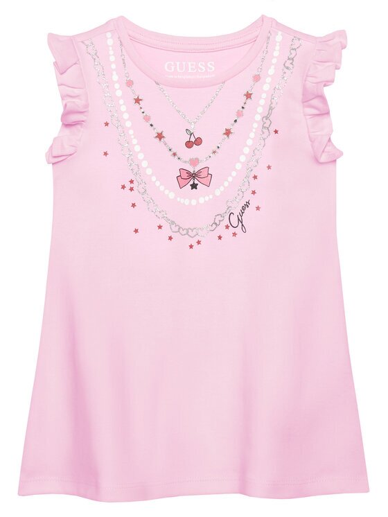 GUESS Ежедневна рокля K6RK02 KA6W4 Екрю Regular Fit