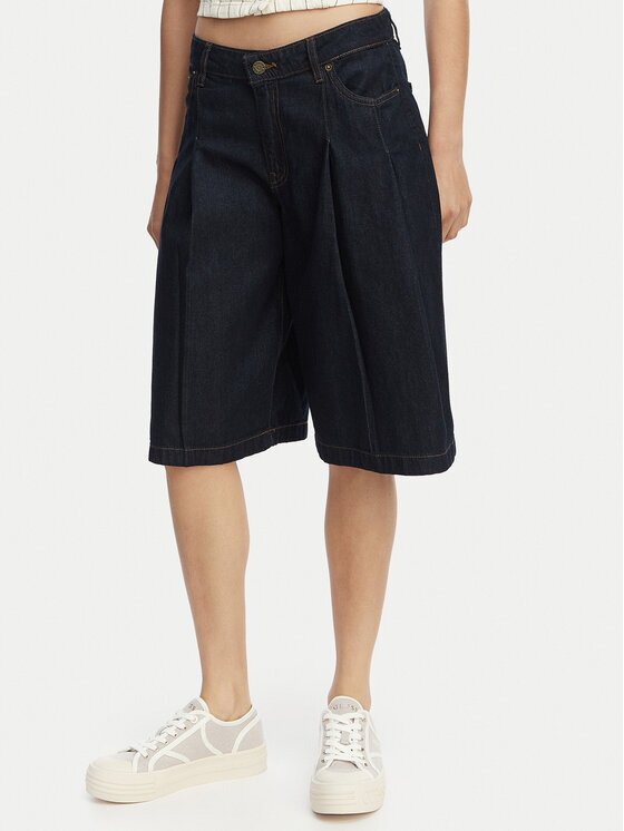 GUESS JEANS Бермуди W6GDY5 D7971 Тъмносин Bermuda Fit