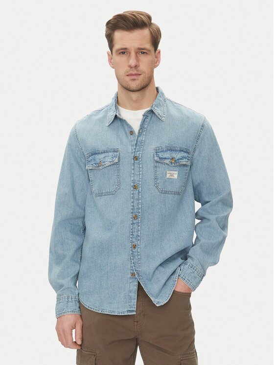 GUESS JEANS дънкова риза M5GH56 D5M82 Regular Fit