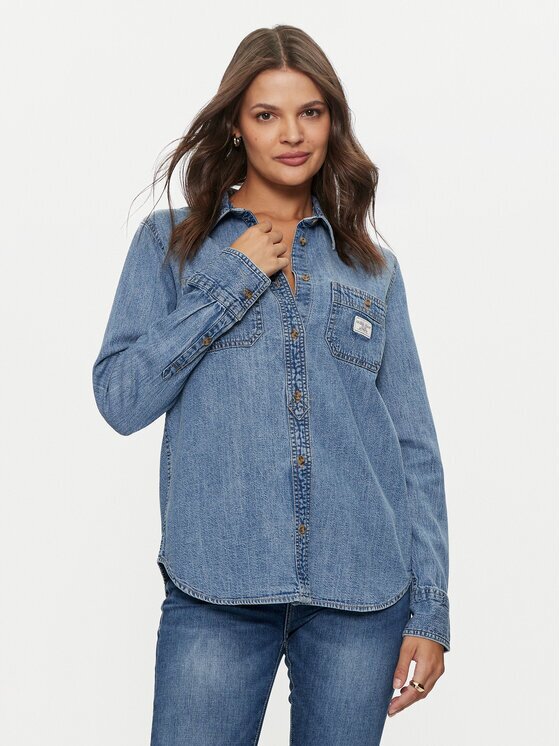 GUESS JEANS дънкова риза W4YH37 D5EI2 Син Regular Fit