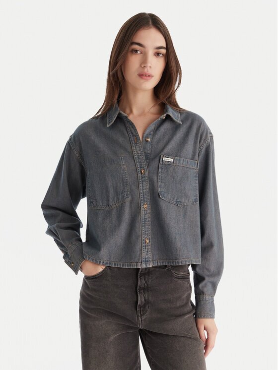 GUESS JEANS дънкова риза W5BH0D D5M8E Relaxed Fit