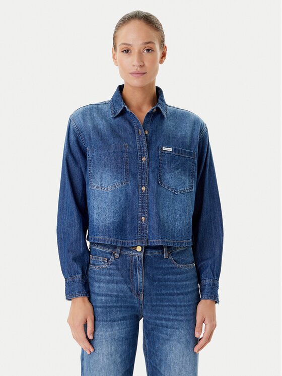 GUESS JEANS дънкова риза W5YH0D D5M8A Regular Fit