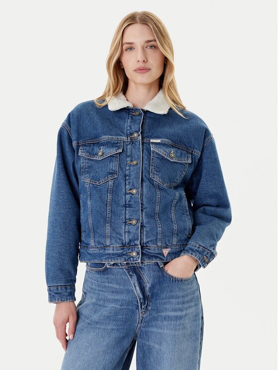 GUESS JEANS Дънково яке W4BN64 D5CC3 Regular Fit