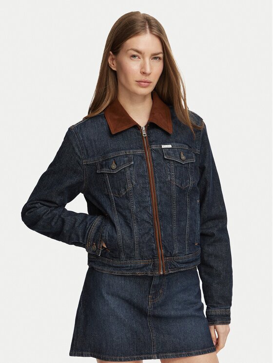 GUESS JEANS Дънково яке W6BN02 D1811 Regular Fit