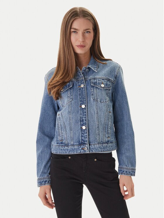 GUESS JEANS Дънково яке W6GN14 D0971 Regular Fit