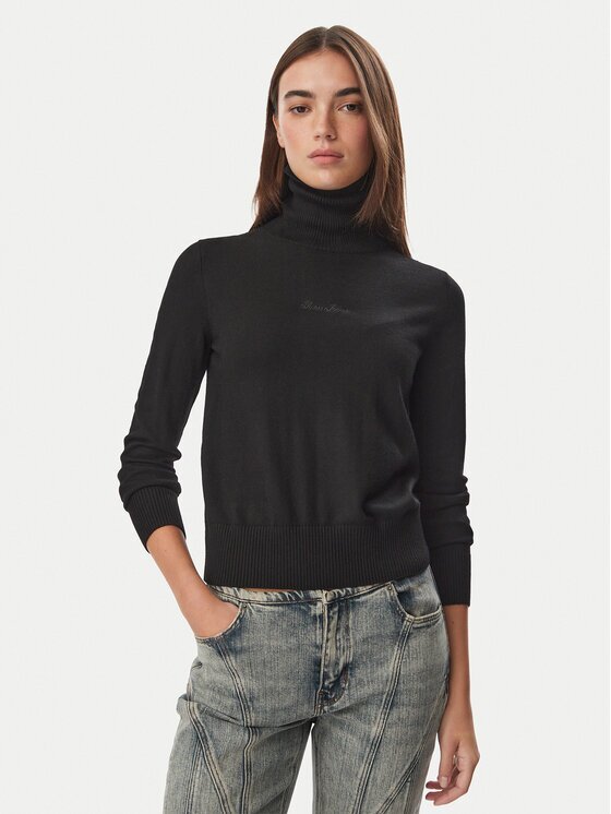 GUESS JEANS Поло W6BR03 Z1246 Черен Regular Fit