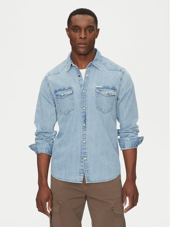 GUESS JEANS Риза M5RH55 D5M82 Regular Fit
