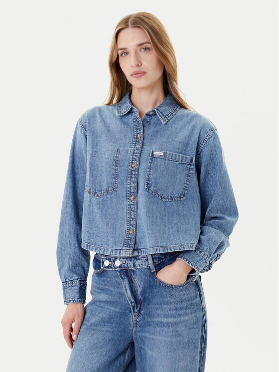 GUESS JEANS Риза W5YH0D D5M86 Regular Fit