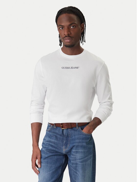 GUESS JEANS Тениска с дълъг ръкав M5RI84 K8HM0 Regular Fit