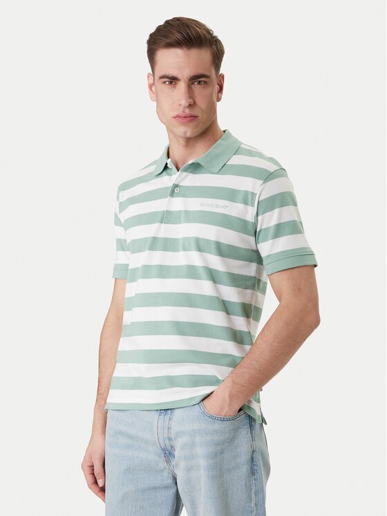 GUESS JEANS Тениска с яка и копчета M6GP00 KCOT1 Regular Fit