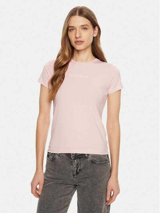 GUESS JEANS Тишърт W4YI01 J1314 Slim Fit