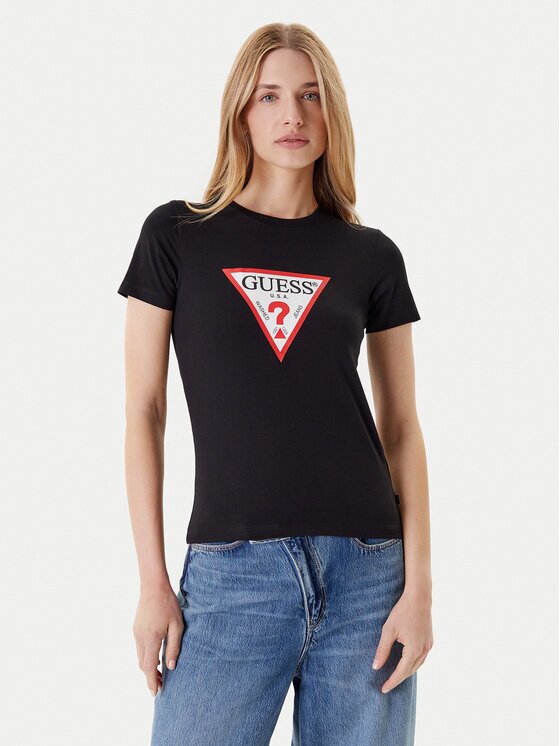 GUESS JEANS Тишърт W4YI04 J1314 Slim Fit
