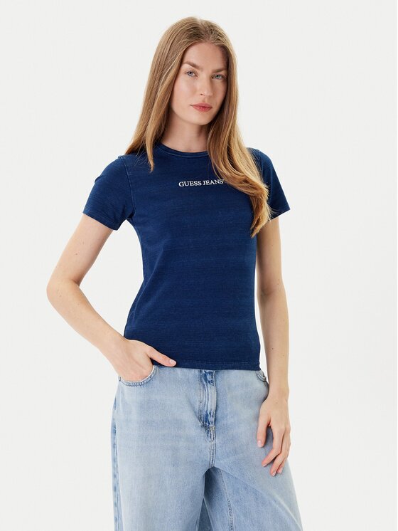 GUESS JEANS Тишърт W5GI41 KCTL1 Slim Fit
