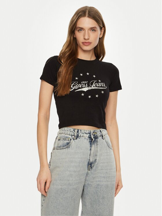 GUESS JEANS Тишърт W5RI59 J1314 Regular Fit