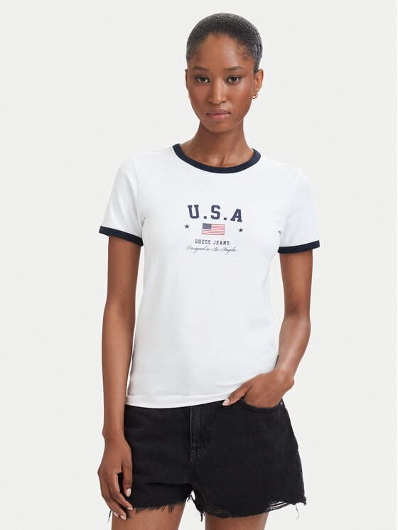 GUESS JEANS Тишърт W6YI16 K3995 Slim Fit