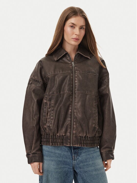 GUESS JEANS Яке от имитация на кожа W6BL85 K7322 Regular Fit