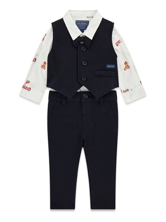 GUESS KIDS Комплект риза елек и текстилен панталон I6BG05 K6216 Regular Fit