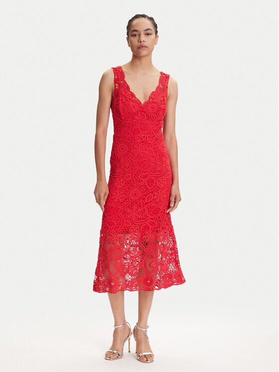 GUESS Коктейлна рокля W5YK0U WHF50 Regular Fit