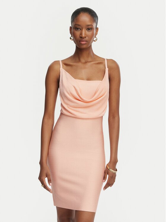 GUESS Коктейлна рокля W6GK83 Z0686 Slim Fit