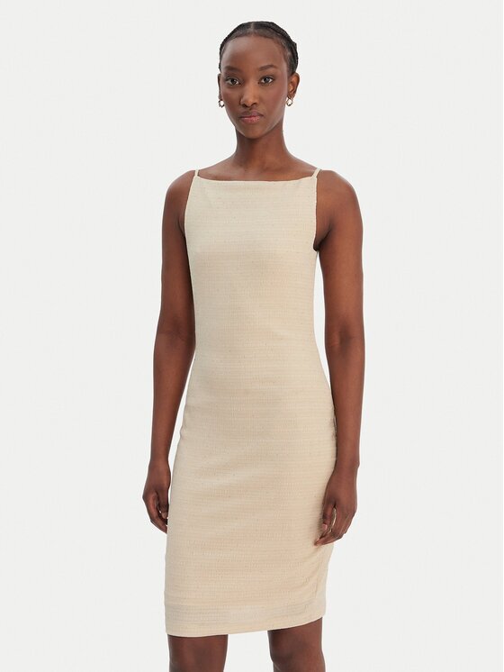 GUESS Коктейлна рокля W6GKA1 K3488 Slim Fit